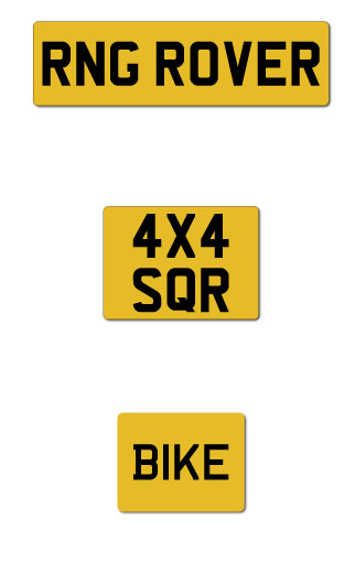 4D Number Plate Size Guide