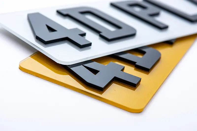 4D Number Plates