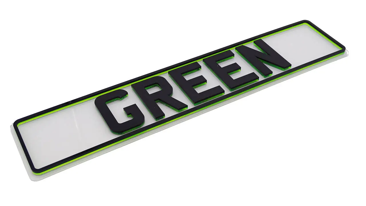 Krystal 4D Border - Green