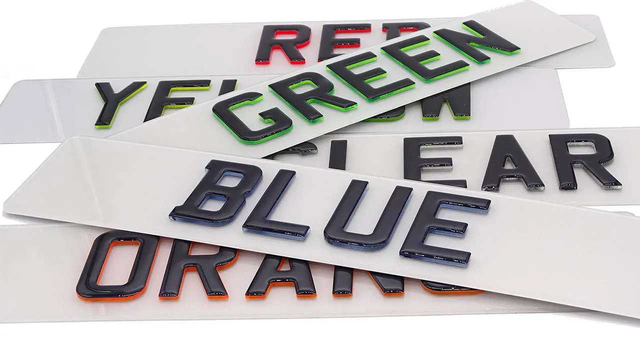 Krystal Gel Number Plates