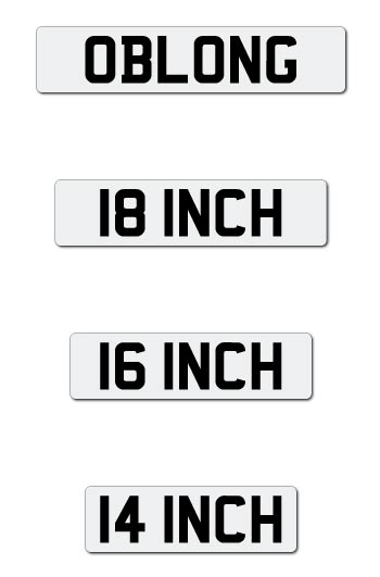 4D Number Plate Size Guide